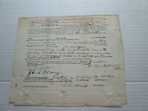 GRAFTON COUNTY NEW HAMPSHIRE; 22 FEBRUARY 1840 ATTACHMENT OF GOODS, ORDWAY - Picture 1 of 4