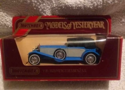 Vintage Die Cast Matchbox Model Yesteryear Y-16 1928 Mercedes Benz SS New Boxed - Image 1 of 4