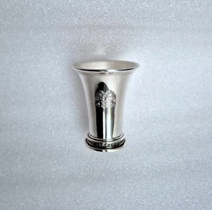 alter 830 Silber Becher - Peter Hertz Copenhagen / Adelswappen Studentika - Bild 1 von 10