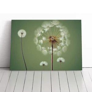 Vivacious Dandelion Flowers Canvas Wall Art Print Framed Picture Home Decor - Picture 1 of 5