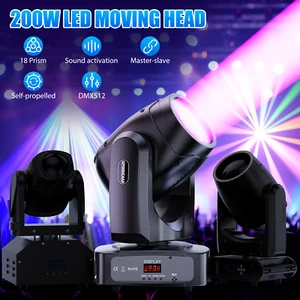 Moving Head Stage Light 18 Prisms DMX LED Beam Gobo Bar Disco Xmas Party Lights - Picture 1 of 21