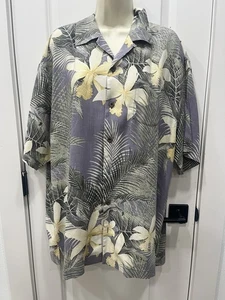 Tommy Bahama 100% Silk Hawaiian Shirt Mens XL/TG Button Up excellent condition - Picture 1 of 13