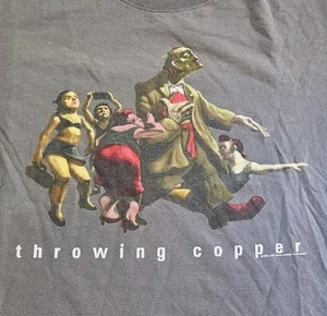 Vintage 90s Live Band Throwing Copper Concert Tour T Shirt Size XL - Picture 1 of 10