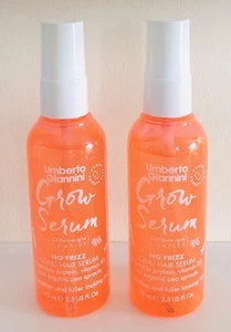 Umberto Giannini No Frizz Grow Long Hair B5 Serum For Fuller Hair Vegan 75ml x 2 - Picture 1 of 2
