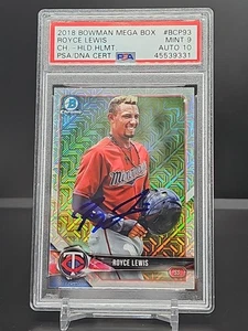 Royce Lewis 2017 Firmado Bowman Cromo VARIACIÓN Autógrafo AUTO PSA 9/10 ¡Pop1!! - Imagen 1 de 5