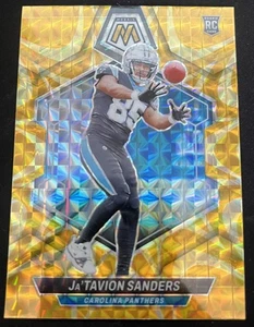 2024 Panini Mosaic - Rookies Ja'Tavion Sanders #377 Reactive Yellow Mosaic Prizm - Picture 1 of 2