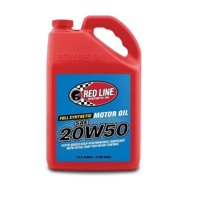 Red Line Oil 12505 Full Synthetic Ester Formula 20W50 Motor Oil, 1 Gallon Foto 1 de 3