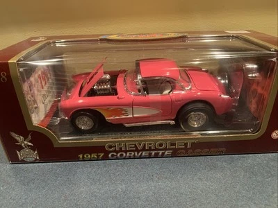 Road Legends 1957 Chevrolet Corvette Gasser coleção 1:18 metal fundido novo na caixa - Imagem 1 de 4