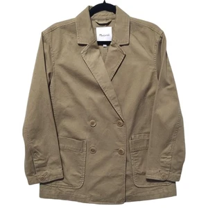 Madewell Damen hellbraun Crossover regenerative Chino Blazer Jacke Größe Small neu mit Etikett - Bild 1 von 8