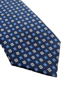 NEUE Brooks Brothers 346 Seidenkrawatte 58 x 3,25" blau geometrisch hergestellt in den USA $50 UVP - Bild 1 von 8