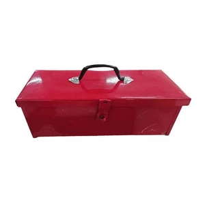 Iron Tool Box Container Latch Closure Multifunction Hardware Storage Ergonomic - Picture 1 of 6