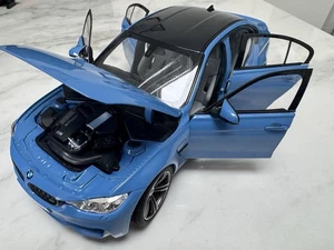 Norev 1/18 BMW M3 F80 Diecast Model Car Gift Display YAS MARINA BLUE - Picture 1 of 8