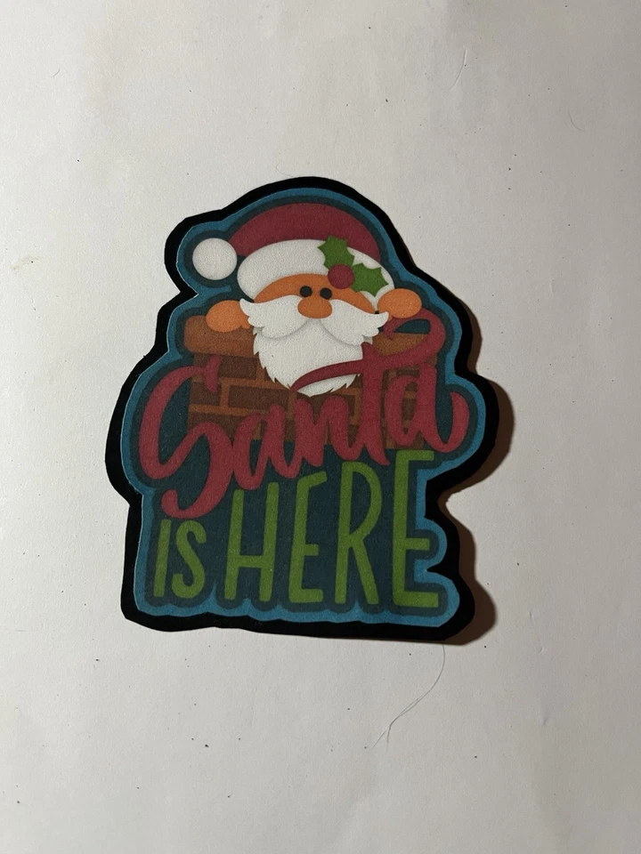 Santa Is Here - adorno troquelado prefabricado Foto 1 de 1