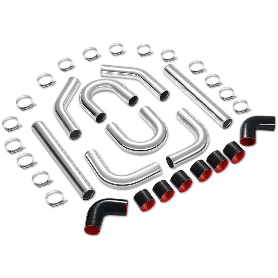 Manguera turbo de escape tubo intercooler de aluminio calibre 14 180 grados U-Bend calibre 3" OD Foto 1 de 4