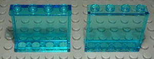 Lego Fenster Scheibe 1x4x3 Transparent Hellblau 2 Stück - Picture 1 of 1