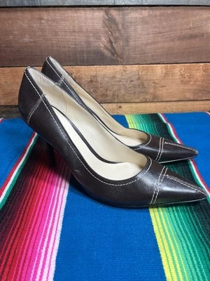 Zapatos de vestir para mujer Lauren Ralph Lauren hechos en Italia zapatos de salón de cuero negros talla 8M Foto 1 de 4