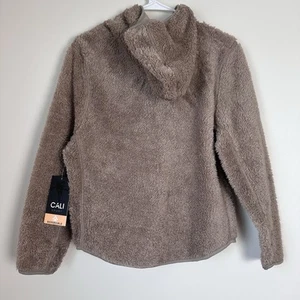 Cali Sport Fleecejacke Damen Medium Wendejacke mit durchgehendem Reißverschluss und Kapuze NEU - Bild 1 von 10