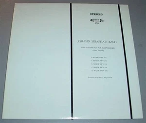 J.S. BACH 5 HARPSICHORD CONCERTOS LP Zuzana Ruzickova - Picture 1 of 1