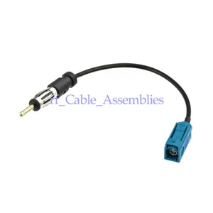 DAB+ Radio Aerial Adapter Cable DIN / FAKRA Car Radio Antenna Extension Lead 8" - Picture 1 of 2