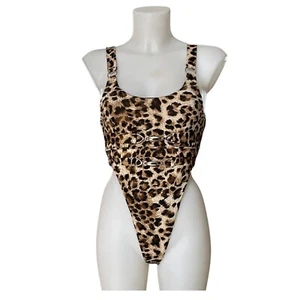 FASHION NOVA women’s 1-piece swimsuit Sz M animal print - Picture 1 of 3