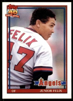 1991 TOPPS TRADED JUNIOR FELIX CALIFORNIA ANGELS #40T - Image 1 of 2