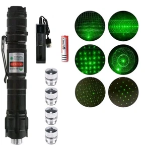 Grüne Laserpointer Taschenlampe 10000m leistungsstärkstes fokussierbares Hochleistungslaserlicht - Bild 1 von 12
