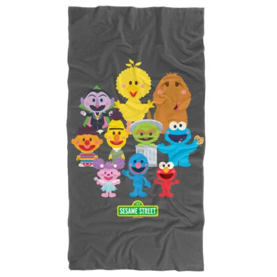 Toalla de playa estilo grupo Kawaii calle sésamo con licencia oficial 30"x60" Foto 1 de 4