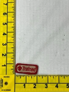 Official Boy Scout Cub Scout BSA Red And Tan Uniform Trained Patch - Picture 1 of 1