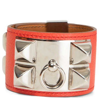 64540 Auténtico Brazalete HERMES Rosa Jaipur Rosa Epsom COLLIER DE CHIEN Foto 1 de 4