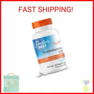 Doctor's Best Benfotiamine 300 with BenfoPure, Helps Maintain Healthy Glucose Me - Picture 1 of 2