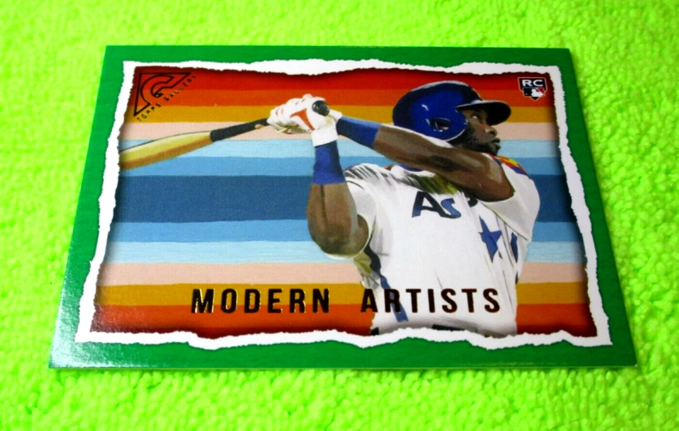 2020 Topps Gallery YORDAN ALVAREZ RC Rookie Green Modern Artists #'d 222/250 !