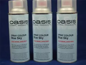Oasis Flower Colour Spray Paint  400ml Can Blue Sky (2912) - Picture 1 of 1