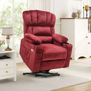 Elderly Power Lift Recliners Chair with Heat and Massage Electric Recliner Chair - Picture 1 of 9