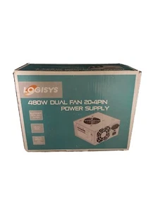 Logisys CP-PS480W 480W Dual Fan 20+4-Pin Power Supply - Picture 1 of 1