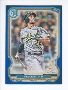 2020 Topps Gypsy Queen #4 MATT OLSON Oakland Athletics A's /150 BLUE PARALLEL - Picture 1 of 3