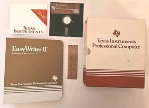 Vintage 1982 Texas Instruments Easy Writer 2 Ver 2.0 Diskette, Binder & Sleeve - Picture 1 of 10