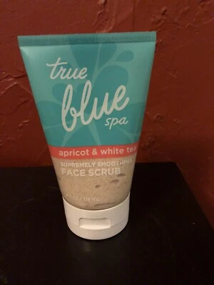 Bath & Body Works True Blue Spa APRICOT & WHITE TEA Face Scrub 4 oz / 118 mL NEW - Image 1 of 2
