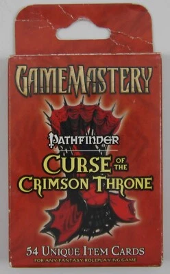 GameMastery Pathfinder Curse of the Crimson Throne NEW SEALED 54 Item Cards - Image 1 of 4