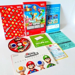 New Super Mario bros.wii Japan Import NTSC-J Nintendo Wii Japanese - Picture 1 of 19