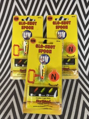 Northland Aparejos de Pesca Glo Shot Cuchara 1/16oz UV-Glo Percha Eléctrica (Lote de 3) Foto 1 de 2