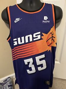 USED Kevin Durant #35 Purple Orange Phoenix Suns  2023 Jersey Size Mens 50 Large