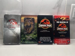 Jurassic Park VHS Lot 1 2 3 And Making Of Behind The Scenes - Picture 1 of 13