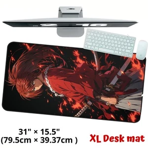 Rurouni Kenshin Desk Mat Anime Manga Samurai X Large Game Keyboard Mouse Pad - Picture 1 of 9