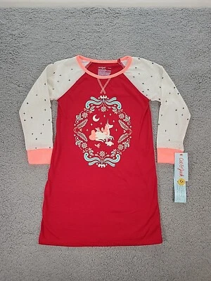 Camisón Pijama Rojo XS (4/5) Animal Cat & Jack Niñas Unicornio Foto 1 de 4