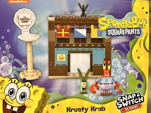 SpongeBob SquarePants The Krusty Krab Restaurant Block Construction Build Set - Picture 1 of 3