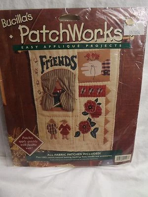 Bucilla Patchworks Applique Kit New Sealed " Friends" Primitive #41147 13" x 16" - Изображение 1 из 4