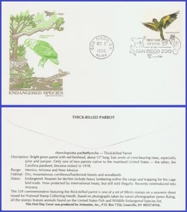 USA3 #3105b U/A ARTMASTER FDC Endangered Species Thick-billed Parrot - Picture 1 of 1
