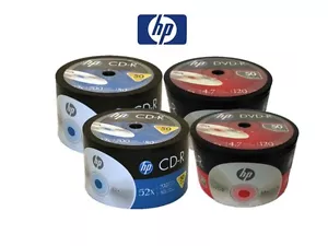 COMBO de disco en blanco con logotipo de 200 HP (100 piezas 16x DVD-R y 100 piezas 52x CD-R) - Imagen 1 de 6