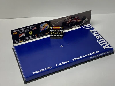 [FONDO F1 MINICHAMPS] /2012 / FERNANDO ALONSO [FERRARI F2012] / 1:43 + PITBOARD Foto 1 de 4