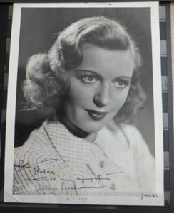 Cinema / MEG LEMONNIER Autographe & Dédicace sur grande photo (Janvier 1943) - Picture 1 of 3
